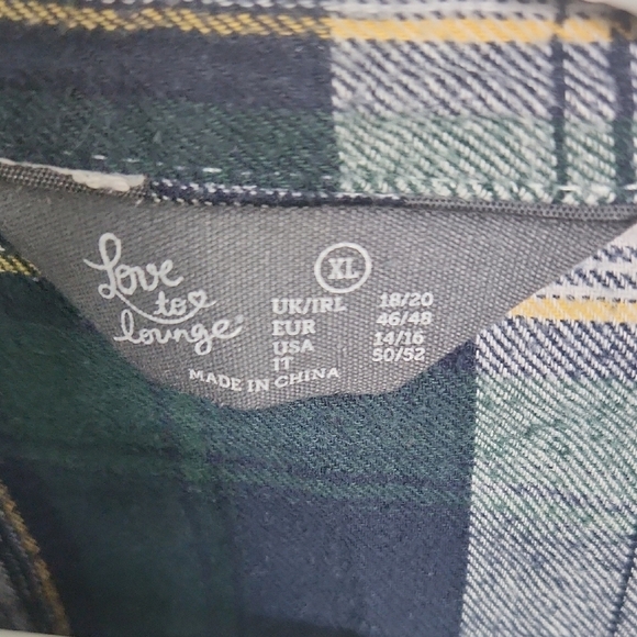 Plaid Flannel Pajama Set - Picture 2 of 2